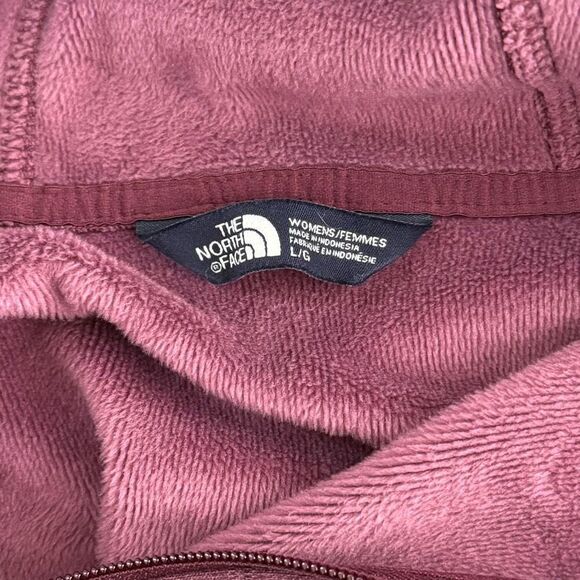 The North Face Women Cozy Slacker Burgundy Full Zip Jacket Hoodie - US Women’s L - Picture 8 of 13